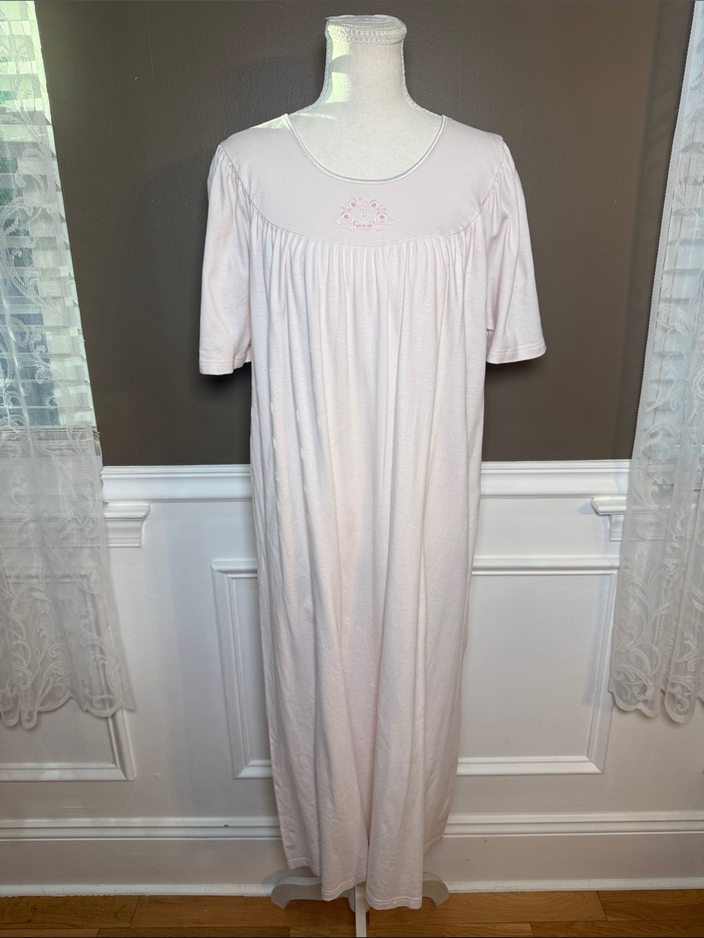 Calida 100% Cotton Pink Nightgown M Swiss Luxury Sleepwear